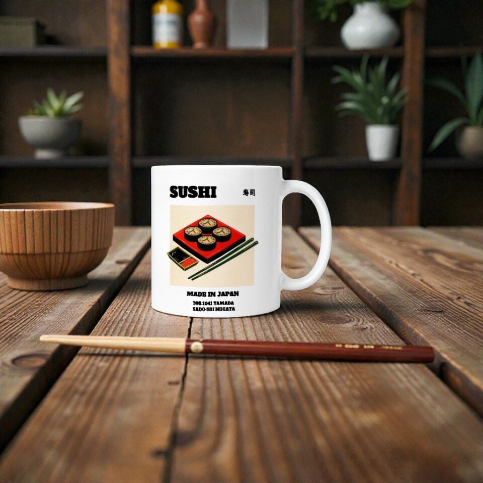 Japon Esintisi Seramik Kupa