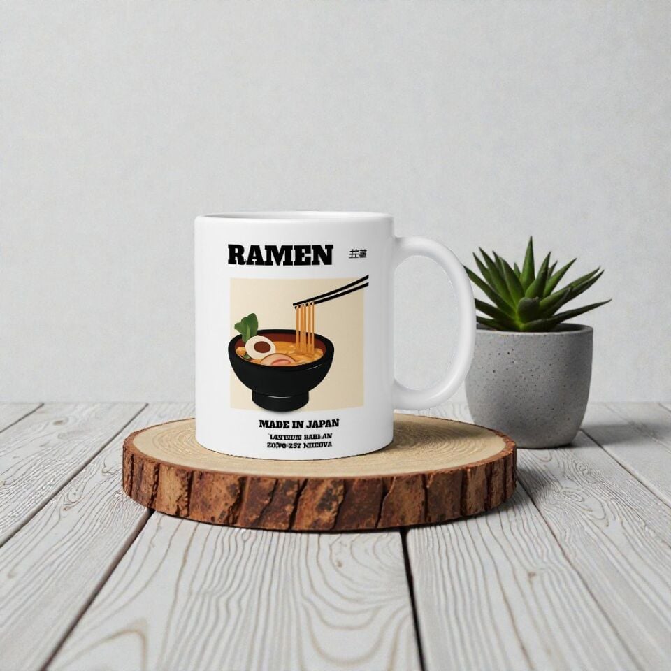 Japon Esintisi Seramik Kupa