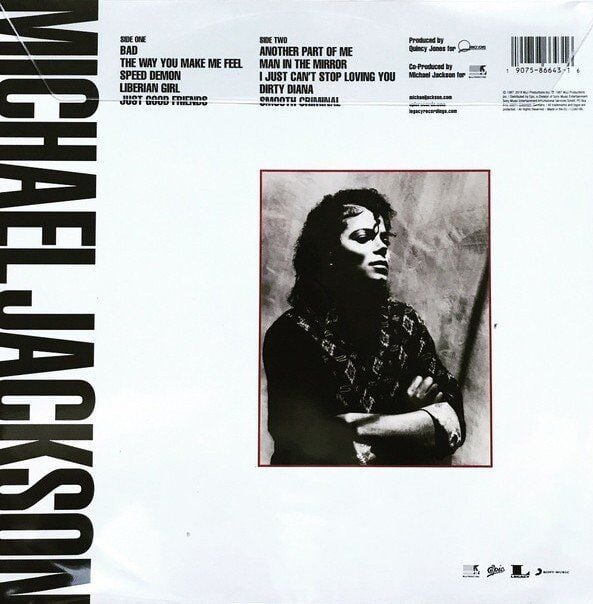 Michael Jackson Bad (Limited Edition Picture Disc) - Plak