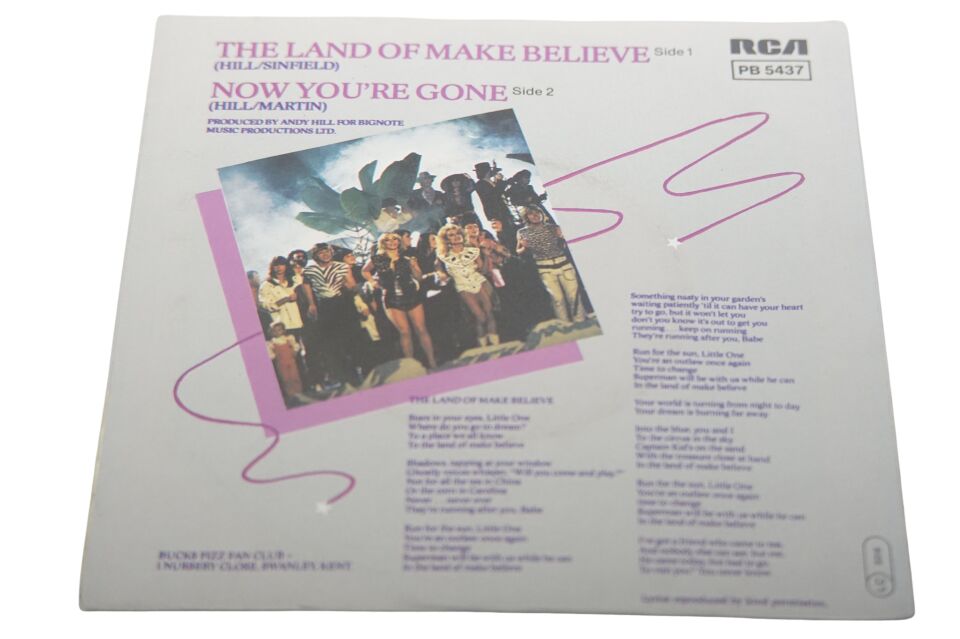 Bucks Fizz The Land Of Make Believe - Plak