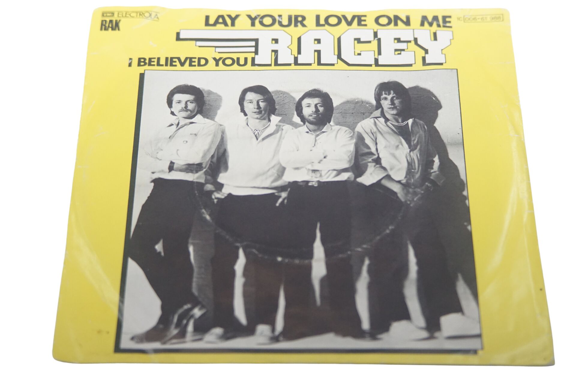 Racey Lay Your Love On Me - Plak