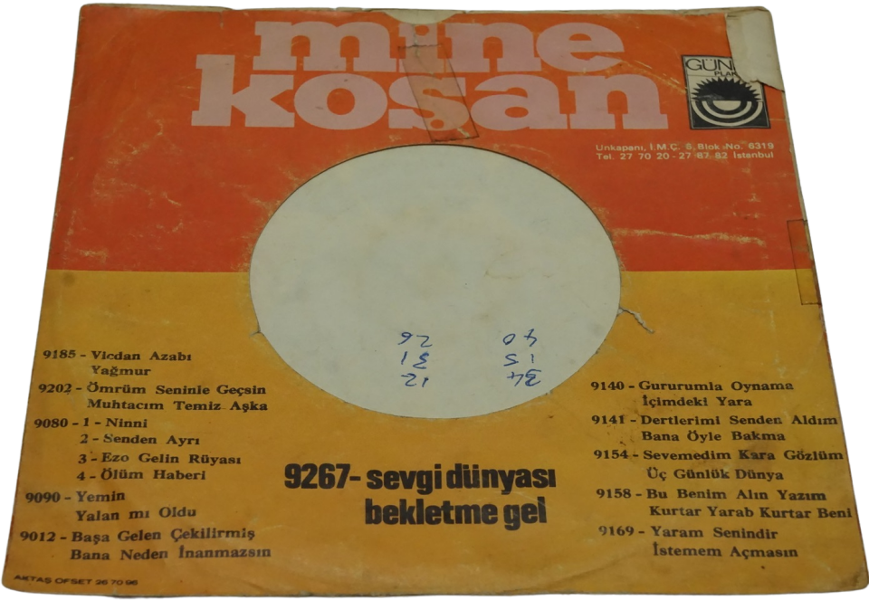 Mine Koşan Sevince Sonu Gelmeli / Ben Bittim Dert Bitmedi