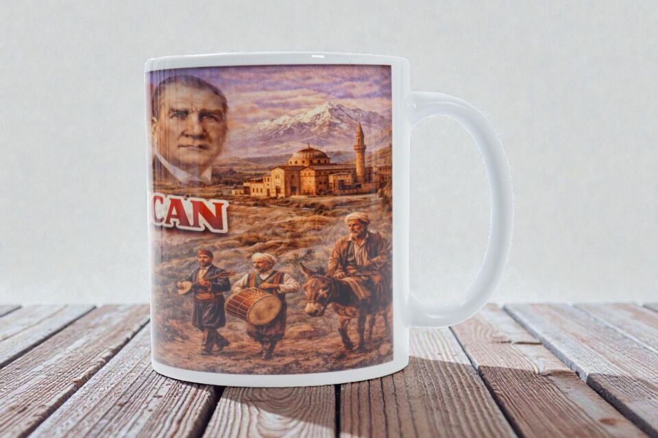 Erzincan Temalı Süblimasyon Kupa Bardak – Doğanın Gücü ve Anadolu’nun Sesi