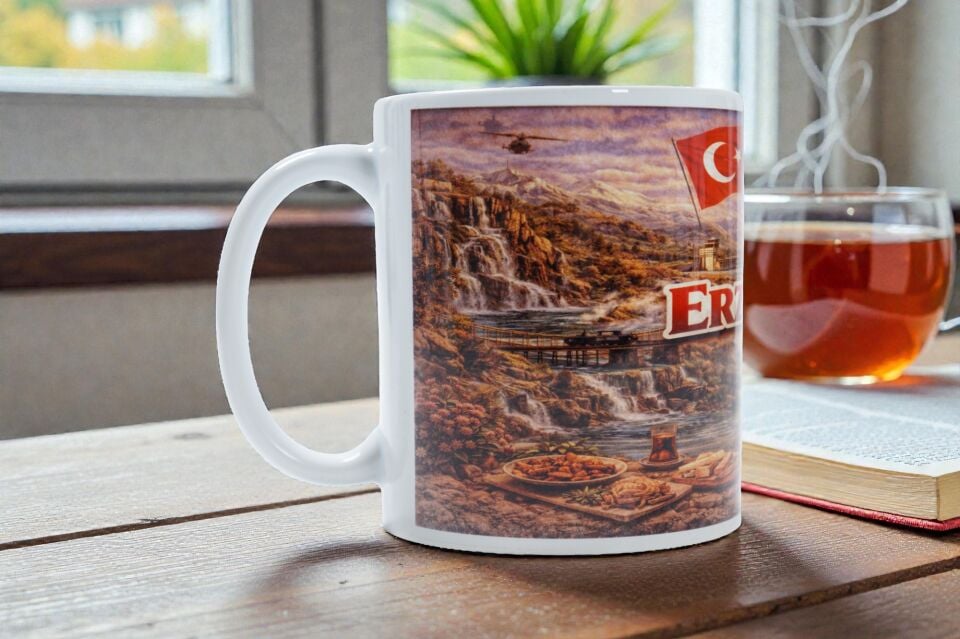 Erzincan Temalı Süblimasyon Kupa Bardak – Doğanın Gücü ve Anadolu’nun Sesi