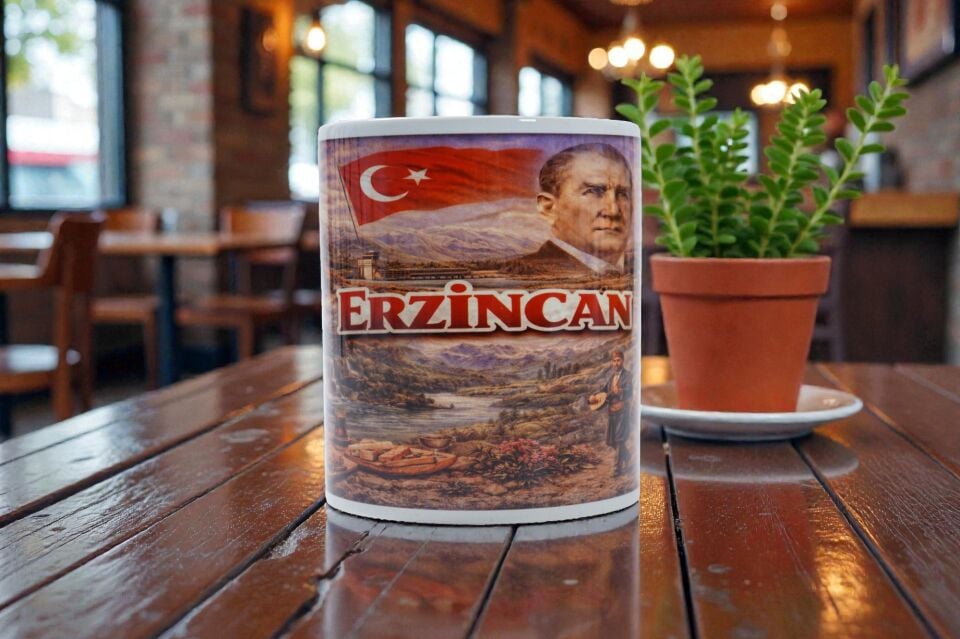 Erzincan Temalı Süblimasyon Kupa Bardak – Doğanın Gücü ve Anadolu’nun Sesi