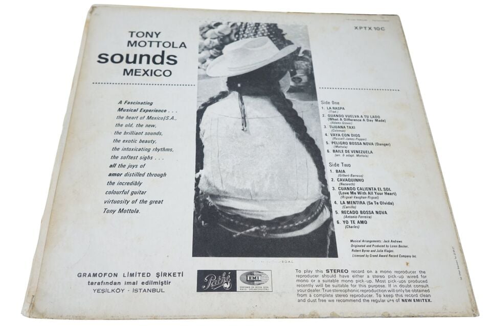 Tony Mottola Sounds Mexico - Plak