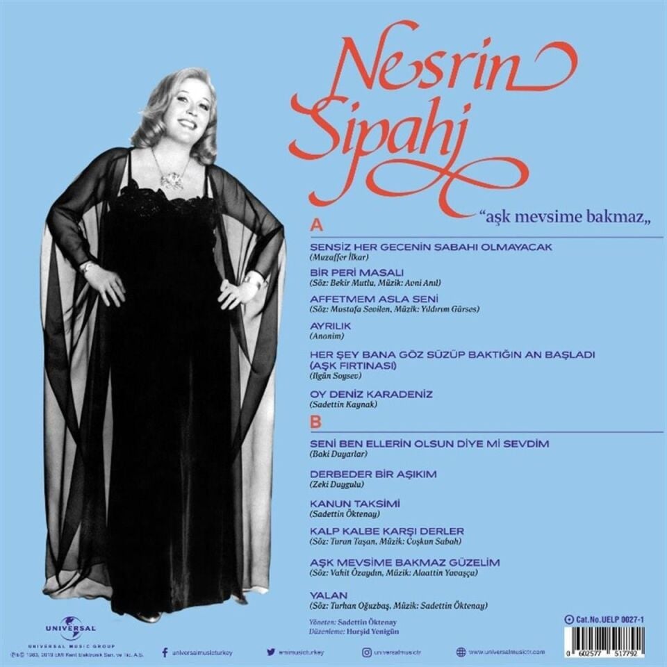 Nesrin Sipahi Aşk Mevsime Bakmaz - Plak