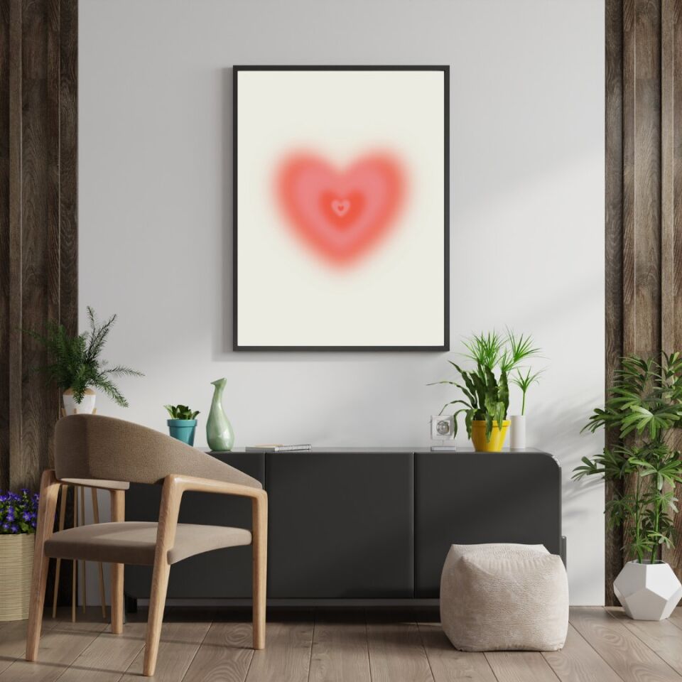 Self Love Care  Duvar Tablosu Çerçeveli 3'lü Set Siyah - 40 x 50