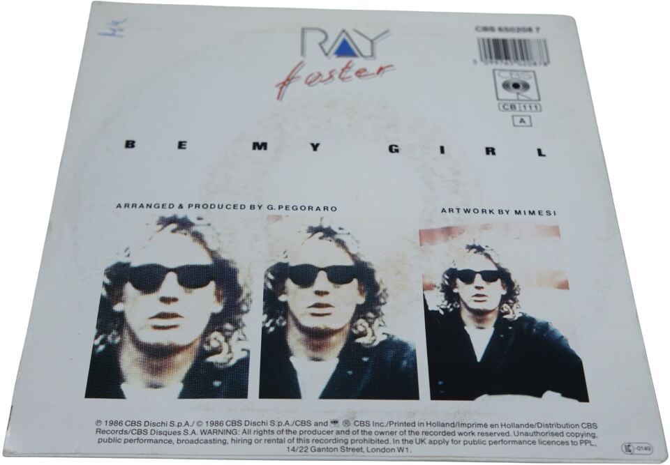 Ray Foster Be My Girl -Plak