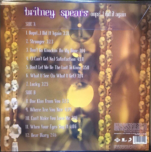 Britney Spears Oops!...I Did It Again (Picture Vinyl) - Plak