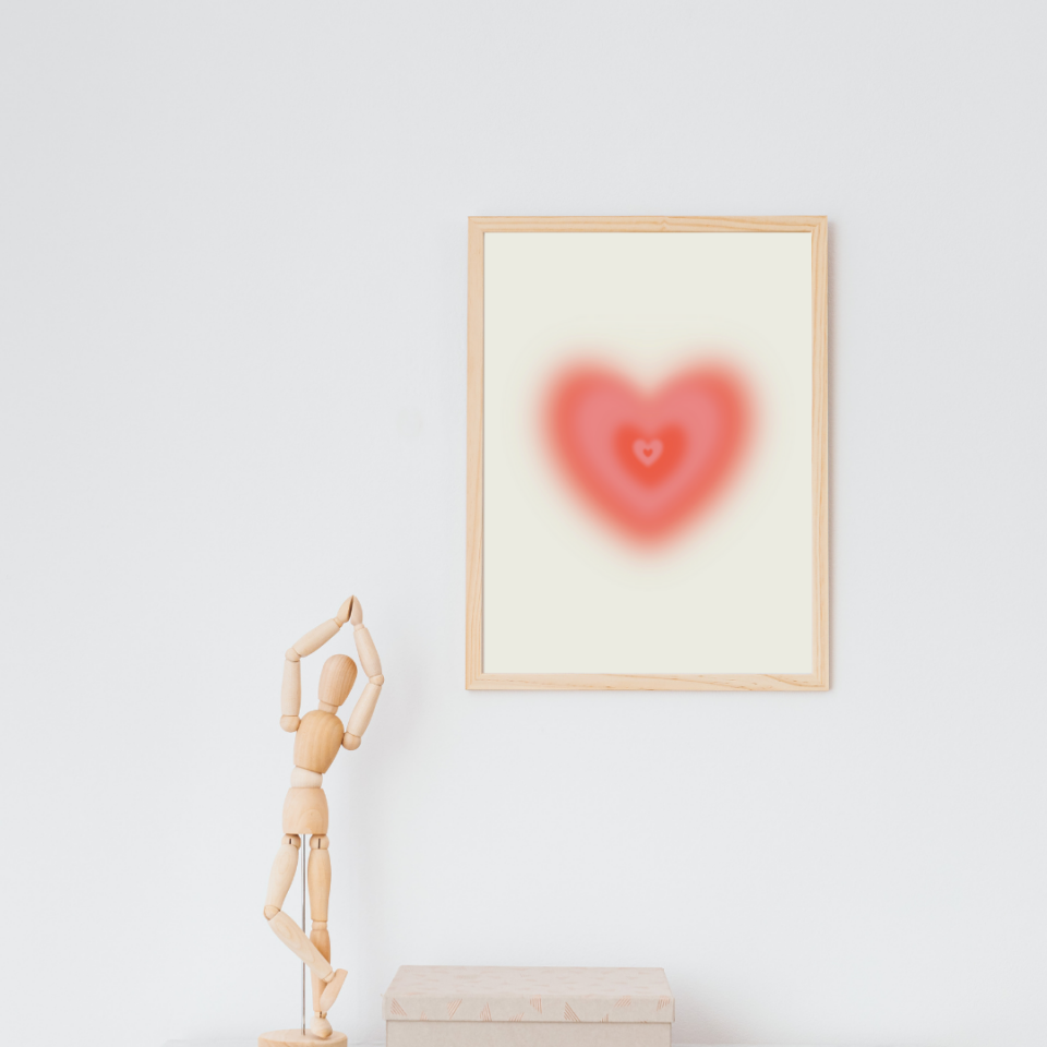 Self Love Care  Duvar Tablosu Çerçeveli 3'lü Set Ahşap - 35 x 50