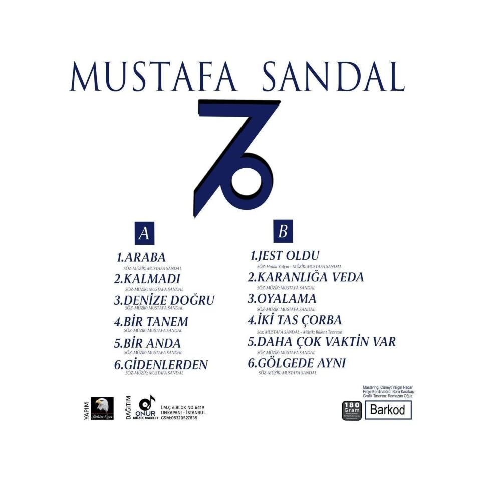 Mustafa Sandal Gölgede Aynı / Araba - Plak