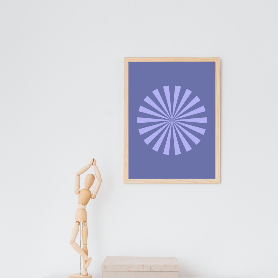 Leylaklar Duvar Tablosu Çerçeveli 3'lü Set Ahşap - 40 x 50