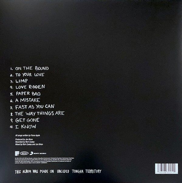 Fiona Apple When The Pawn - Plak