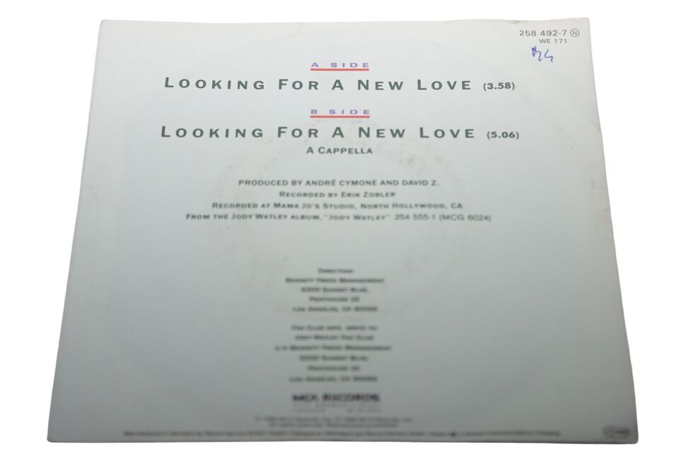 Jody Watley Looking For A New Love - Plak