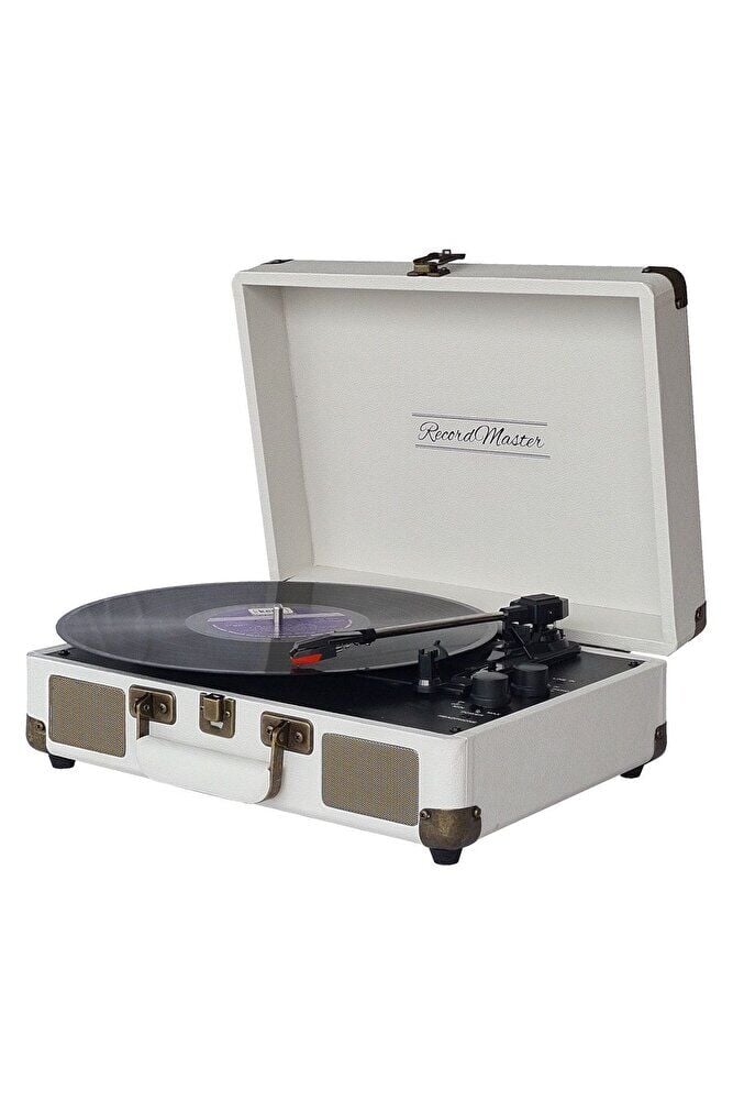 ST14012 Bluetooth ve Şarj Özellikli Pikap 33-45-78 Devir Kum Beyaz Renk Tek Ebat Beden