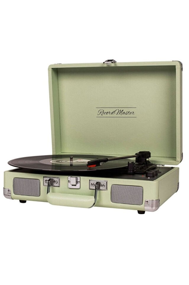 ST14012 Bluetooth ve Şarj Özellikli Pikap 33-45-78 Devir Yeşil Renk Tek Ebat Beden