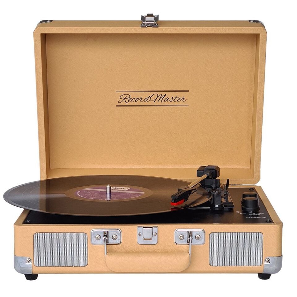 ST14012 Bluetooth ve Şarj Özellikli Pikap 33-45-78 Devir Gün Batımı Sarı Renk Tek Ebat Beden