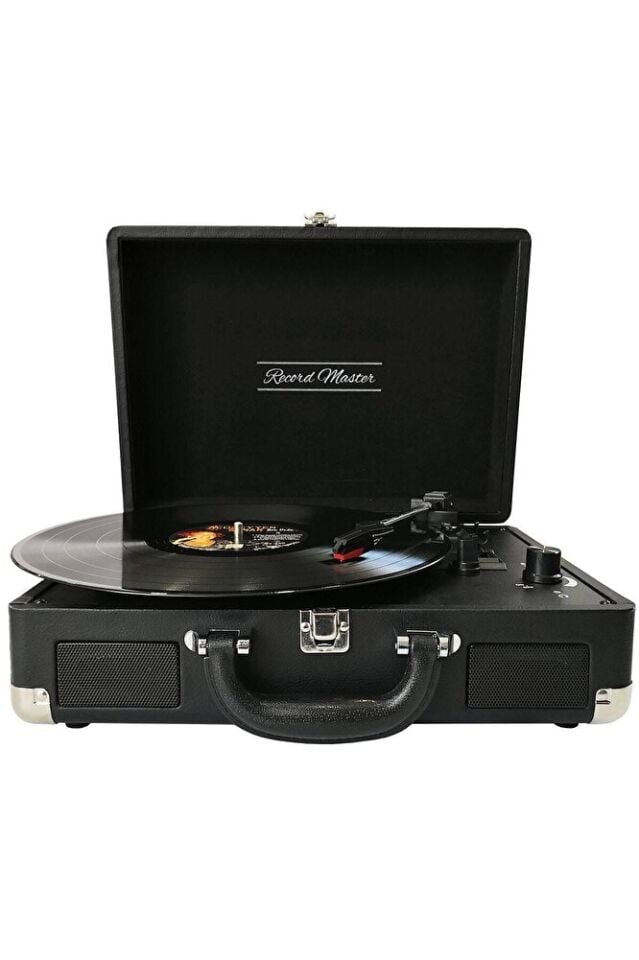 T310CH Şarj Özellikli Plak Çalar 33-45-78 Devir Siyah Renk Tek Ebat Beden