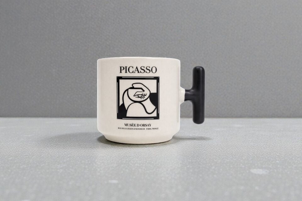 Picasso Line Art T Kulp Seramik Kupa