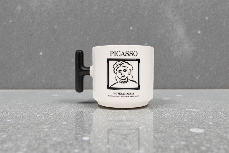 Picasso Line Art T Kulp Seramik Kupa