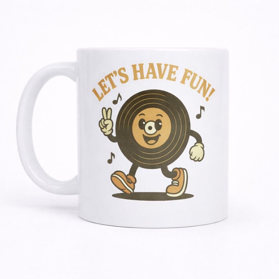 Let’s Have Fun Neşeli Plak Seramik Kupa