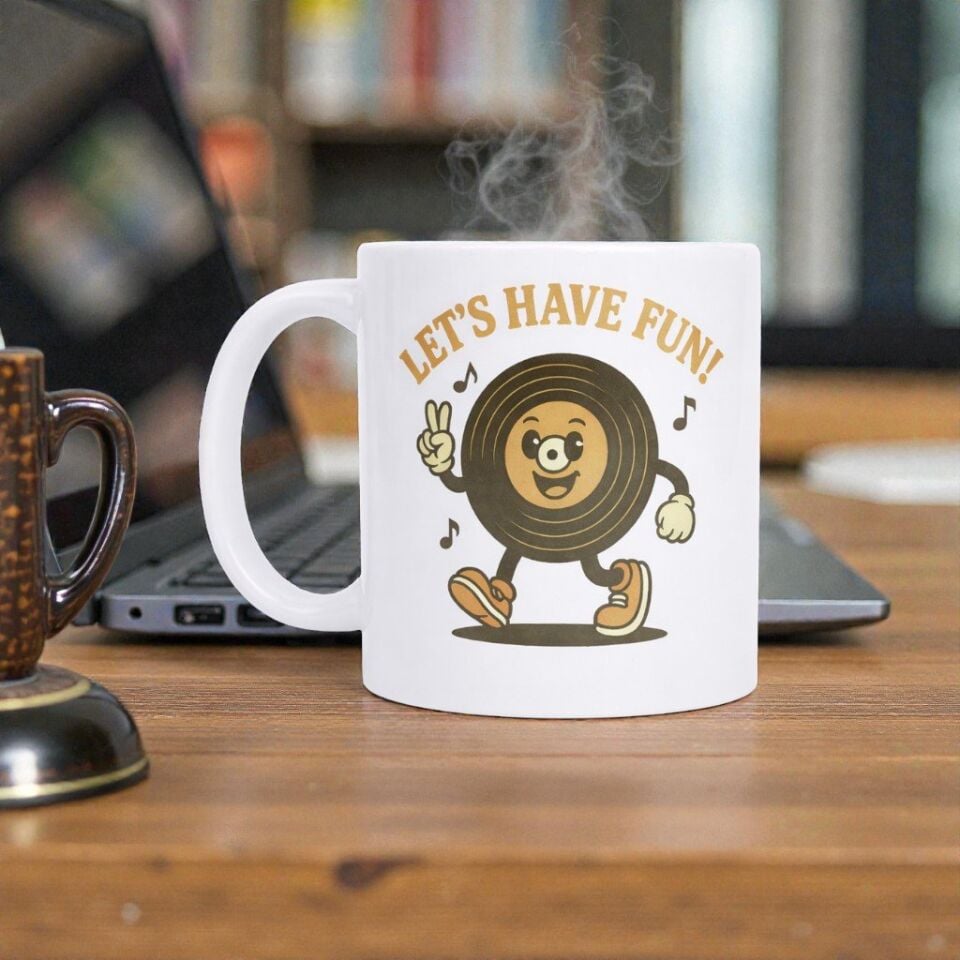 Let’s Have Fun Neşeli Plak Seramik Kupa