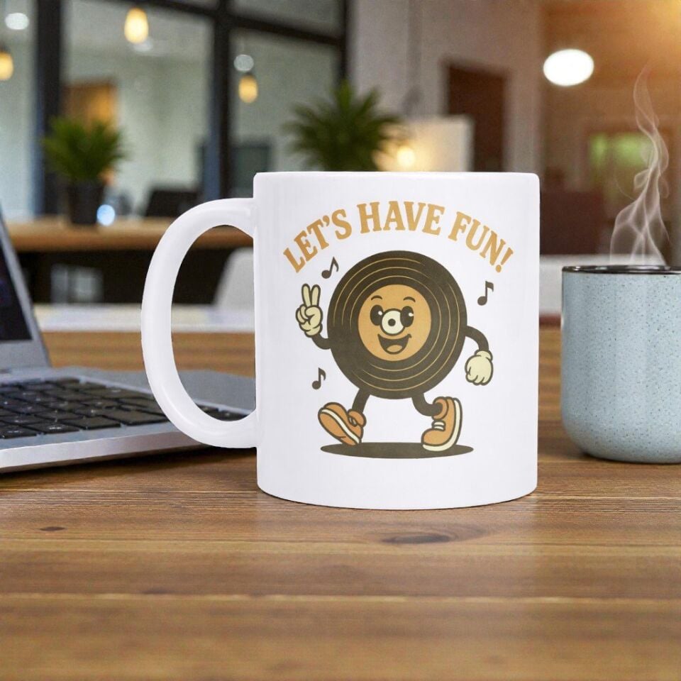 Let’s Have Fun Neşeli Plak Seramik Kupa