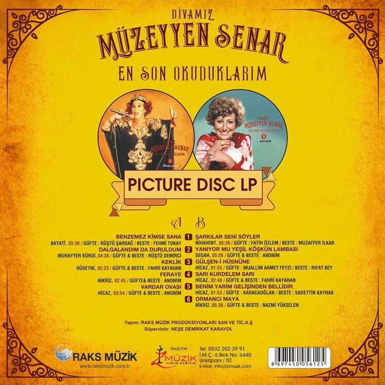 Müzeyyen Senar En Son Okuduklarım - Picture Disk