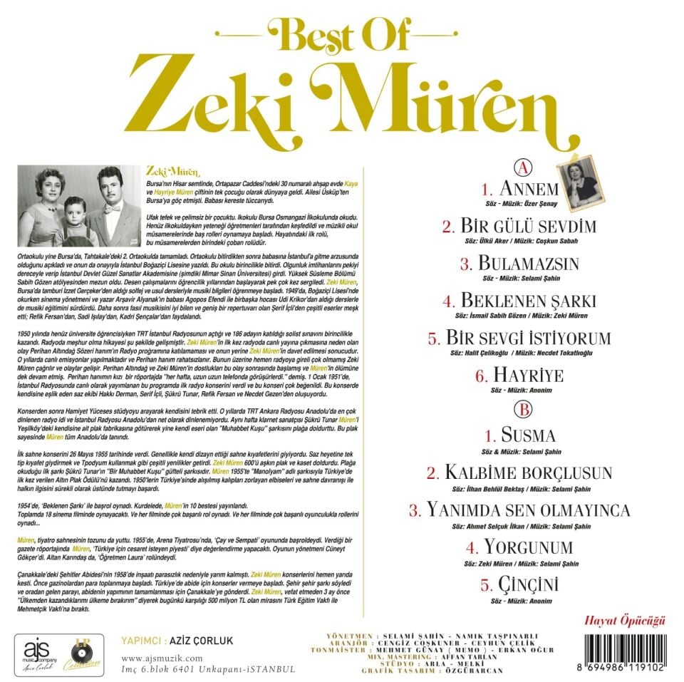 Zeki Müren Best Of - Plak