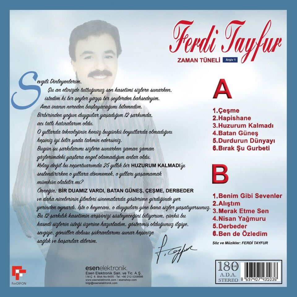 Ferdi Tayfur Zaman Tüneli Arşiv 1 - Plak