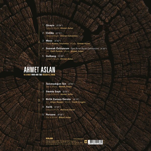 Ahmet Aslan Rüzgar Ve Zaman - Plak