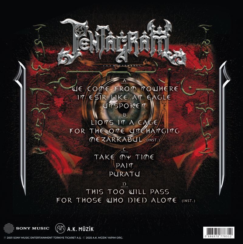 Pentagram Unspoken - Plak