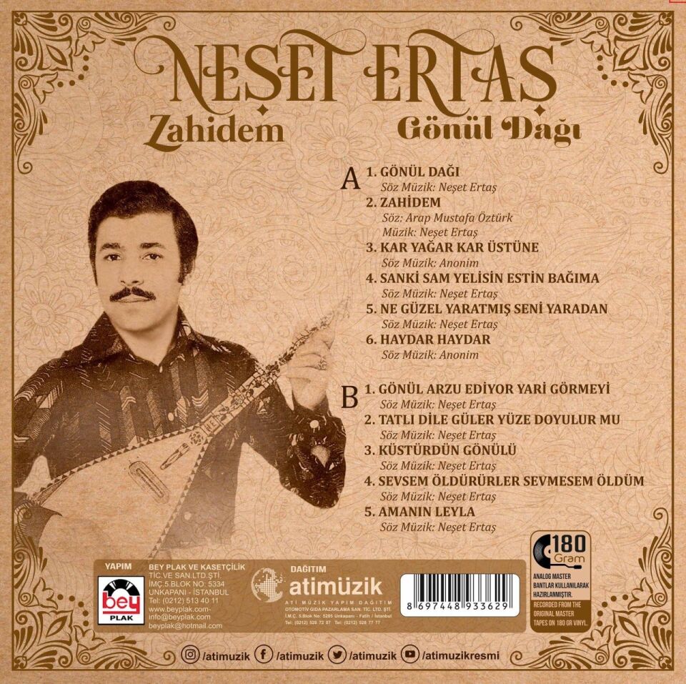Neşet Ertaş Zahidem / Gönül Dağı - Plak
