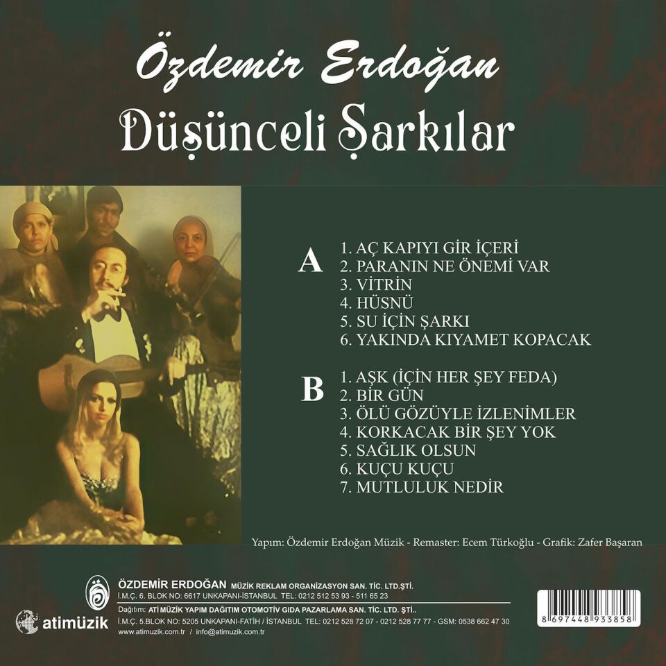Özdemir Erdoğan Düşünceli Şarkılar - Plak