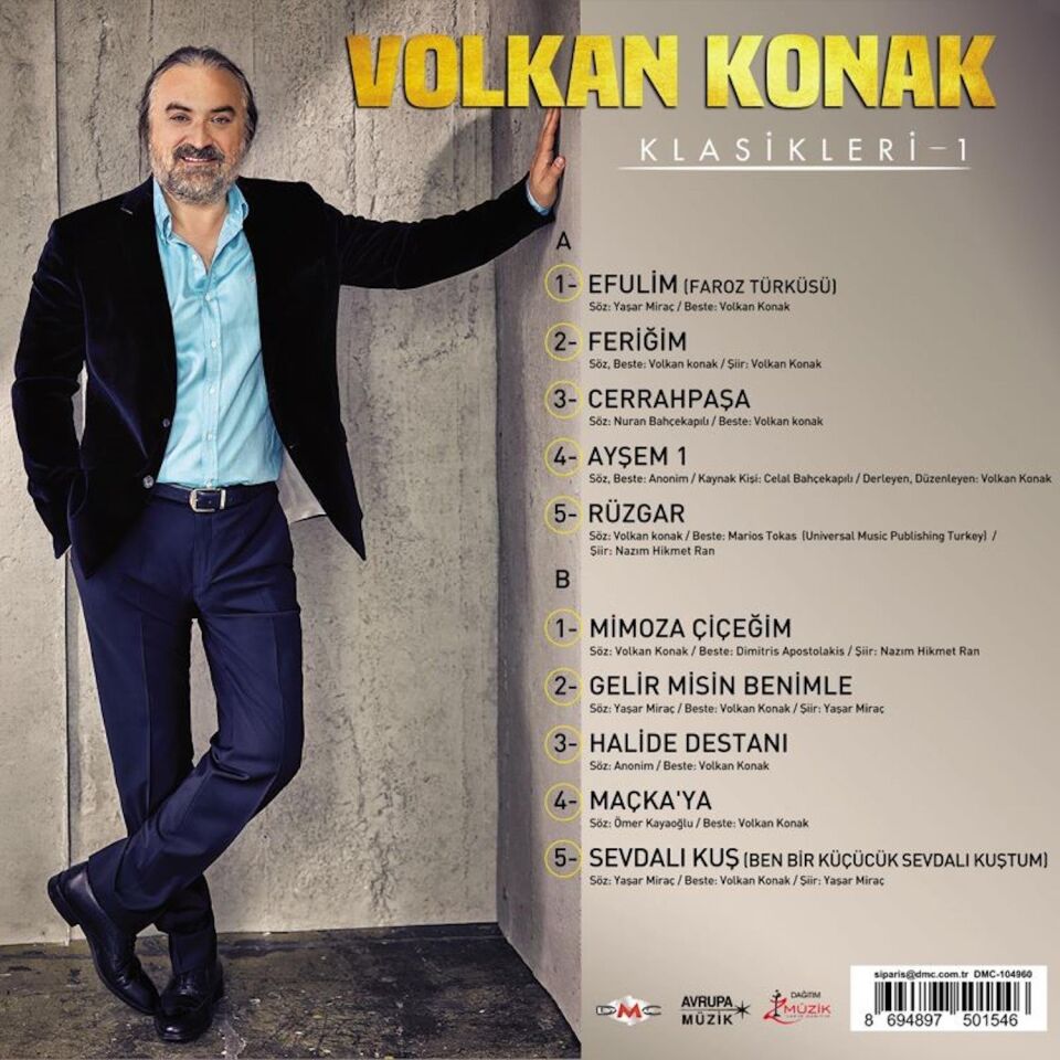 Volkan Konak Klasikler 1 - Renkli Plak