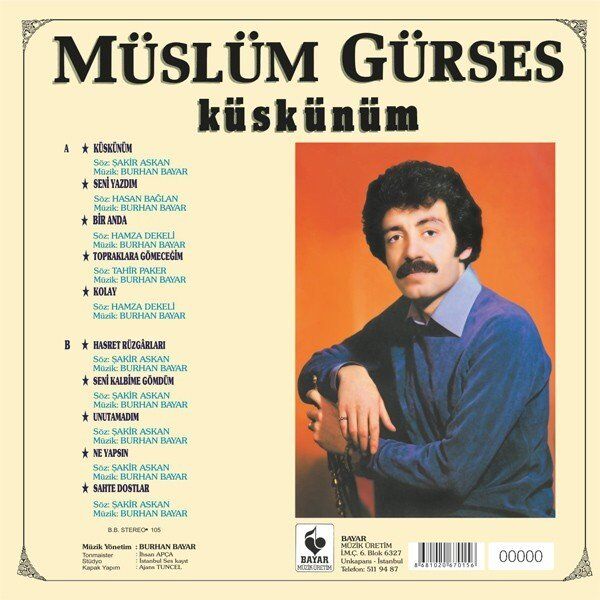 Müslüm Gürses Küskünüm - Plak