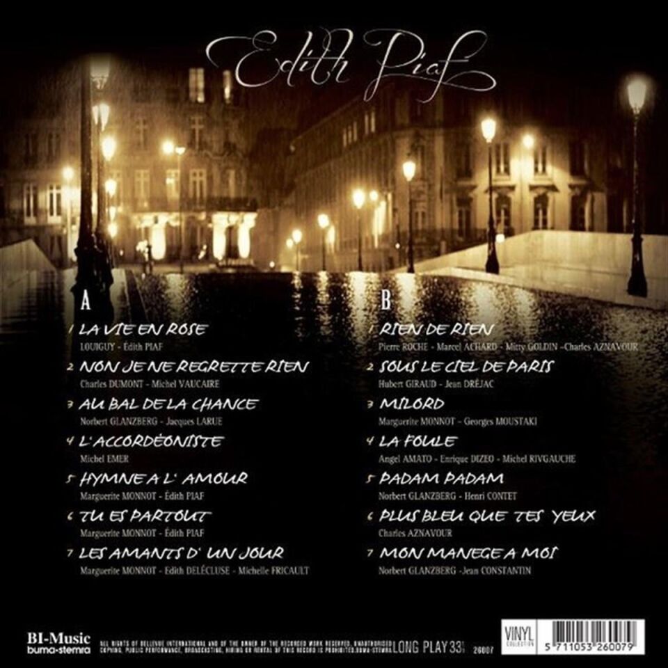 Edith Piaf The Very Best Of - Plak