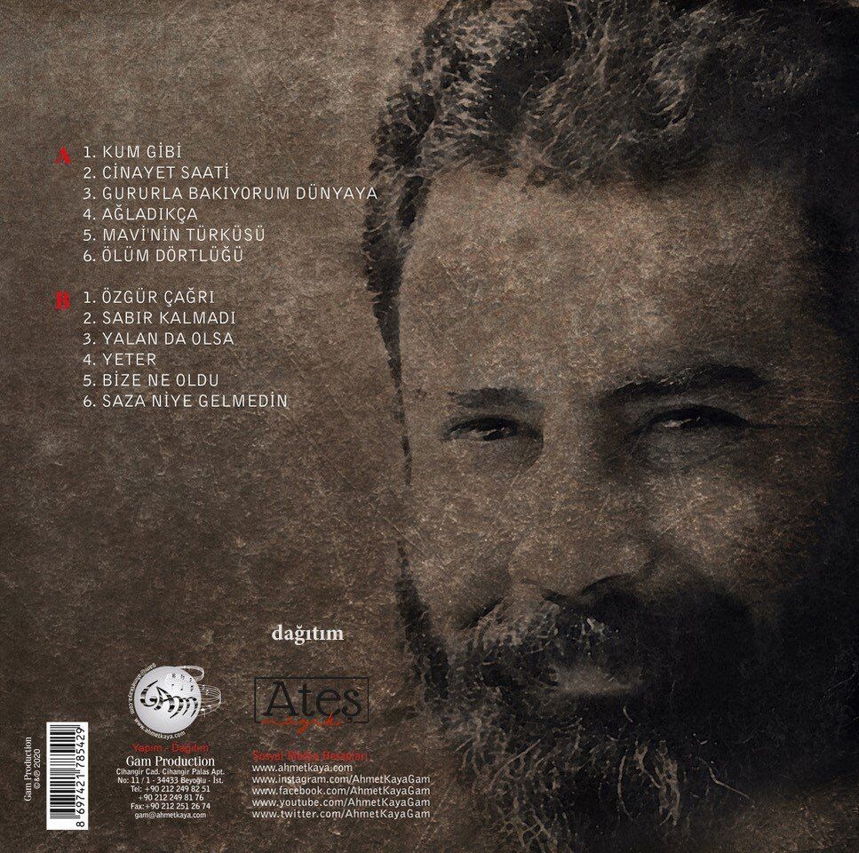 Ahmet Kaya Şarkılarım Dağlara - Plak