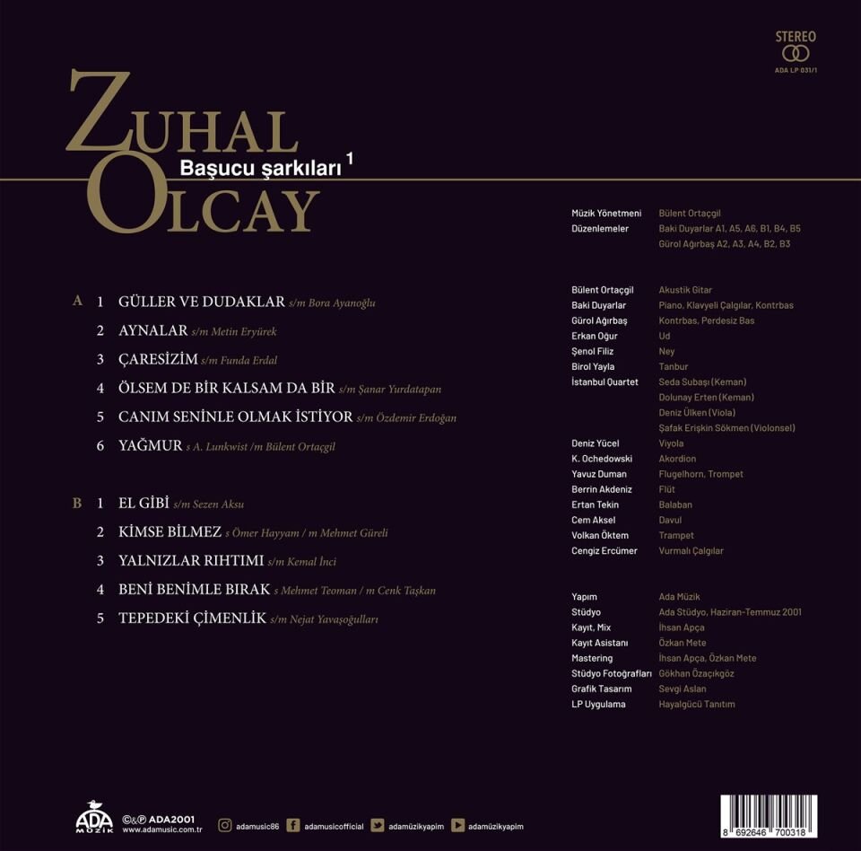 Zuhal Olcay - Başucu Şarkıları 1 - Plak