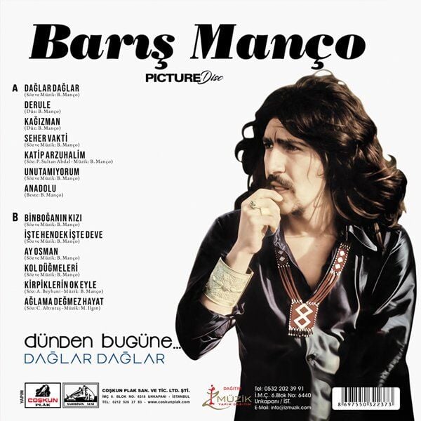 Barış Manço Dağlar Dağlar - Picture Plak