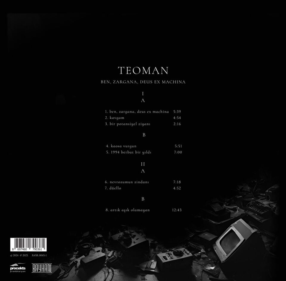 Teoman Ben Zargana Deus Ex Machina - Box Set 34 Sayfa Kitapçık - 2 Plak