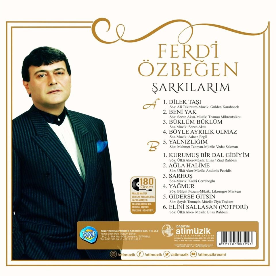 Ferdi Özbeğen Şarkılarım - Plak