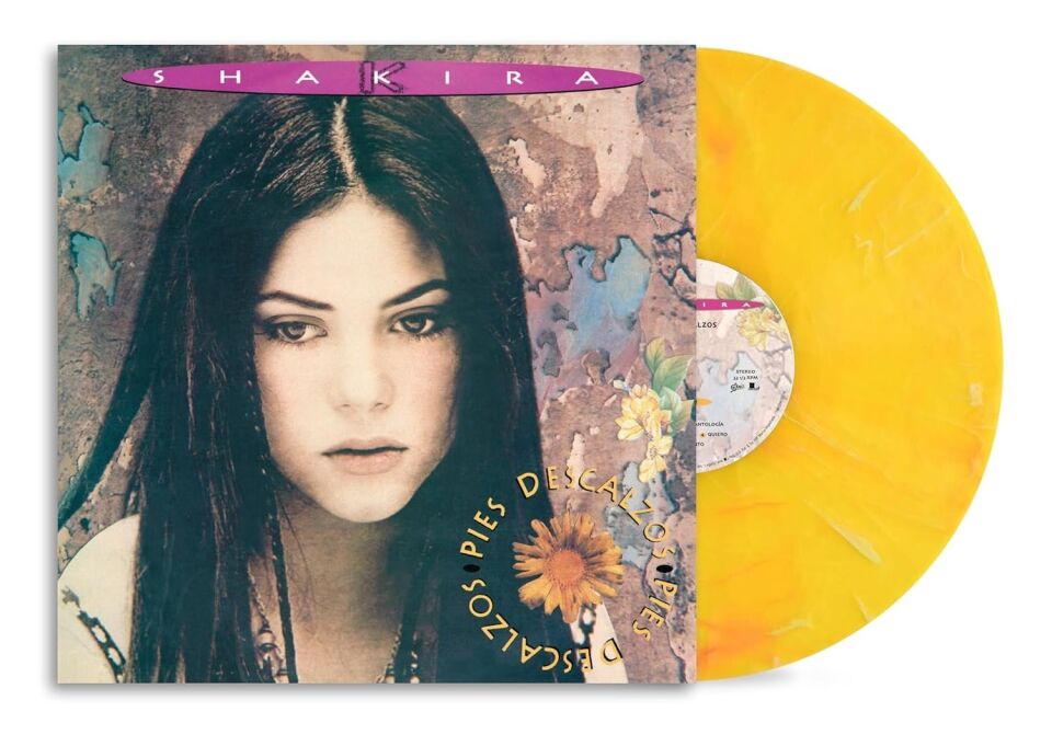 Shakira Pies Descalzos (30th Anniversary - Vibrant Yellow W/ Red Swirl Marble Vinyl) - Plak