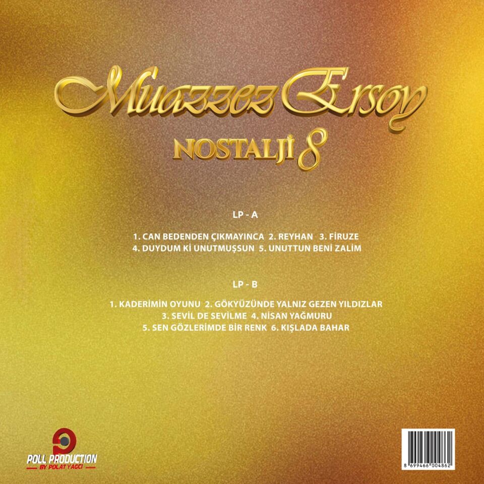 Muazzez Ersoy - Nostalji Vol. 8 - Plak