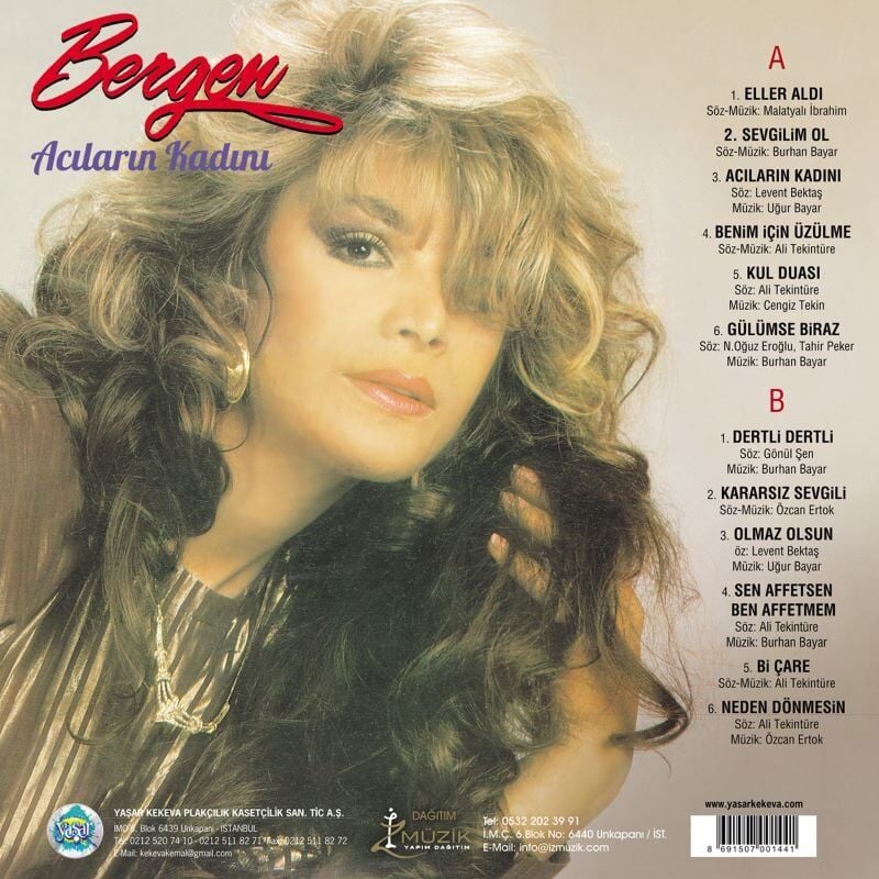 Bergen Acıların Kadını - Renkli Plak