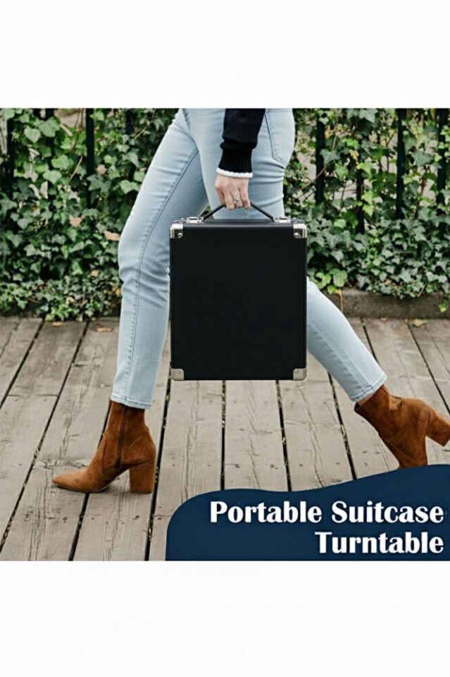 RM-311 Taşınabilir Pikap Siyah | Power Bank Uyumlu  33-45 ve Devir