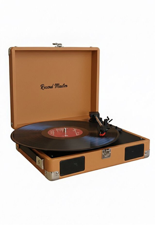 RM-311 Pikap - Tüm Plaklar İle Uyumlu- Power Banklere Bağlanarak Kullanılabilme Kahverengi