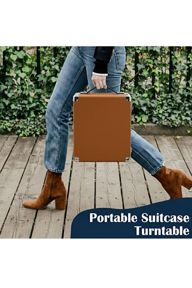 RM-311 Pikap - Tüm Plaklar İle Uyumlu- Power Banklere Bağlanarak Kullanılabilme Kahverengi