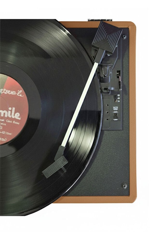 RM-311 Pikap - Tüm Plaklar İle Uyumlu- Power Banklere Bağlanarak Kullanılabilme Kahverengi